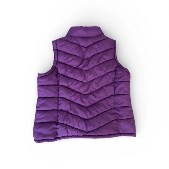 Women’s Purple Puffer Vest - Picture 6 of 7